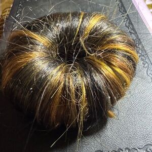 Chic Brown and carmel Hair Bun Extension